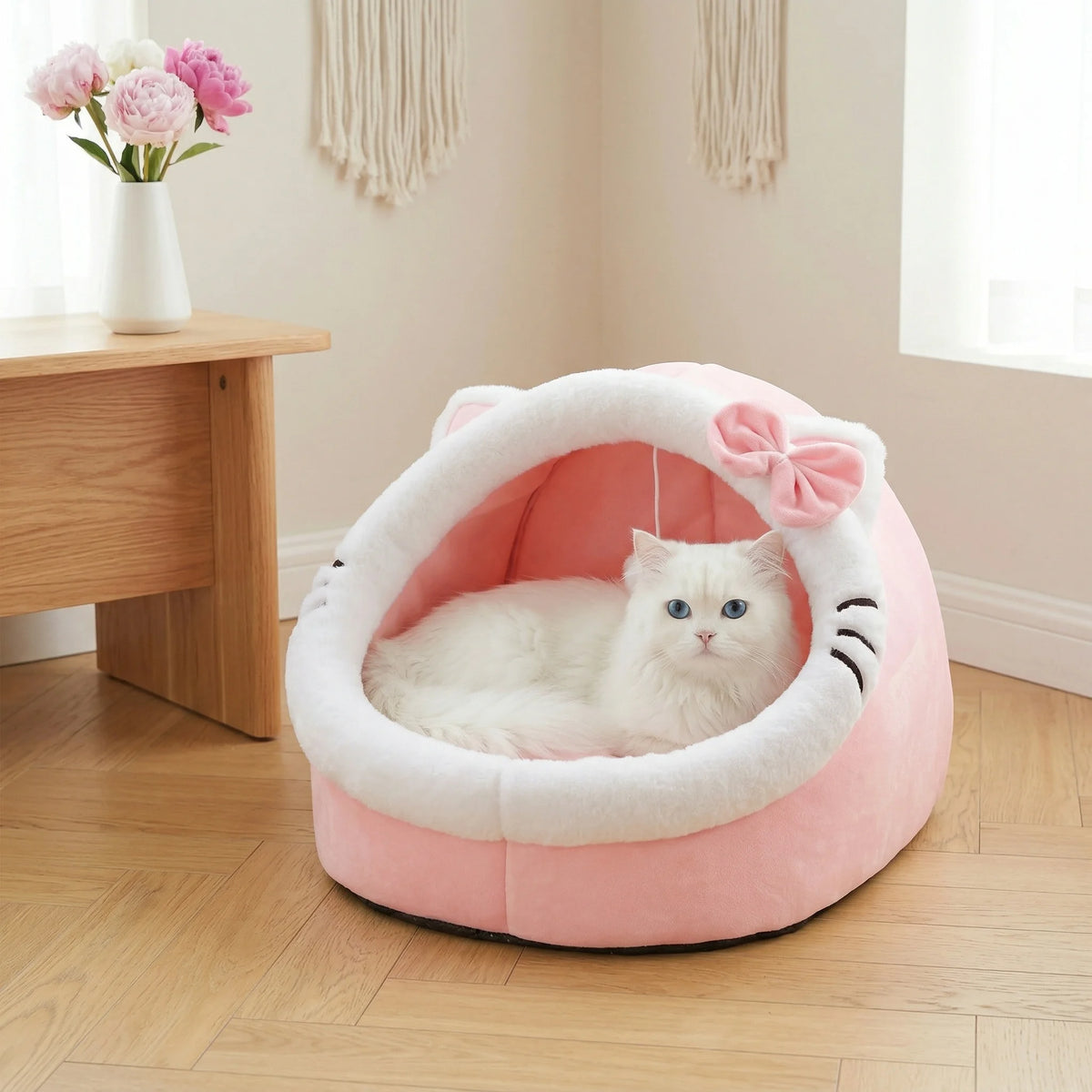 ZENVIPAW Cozy Cat Cave Bed