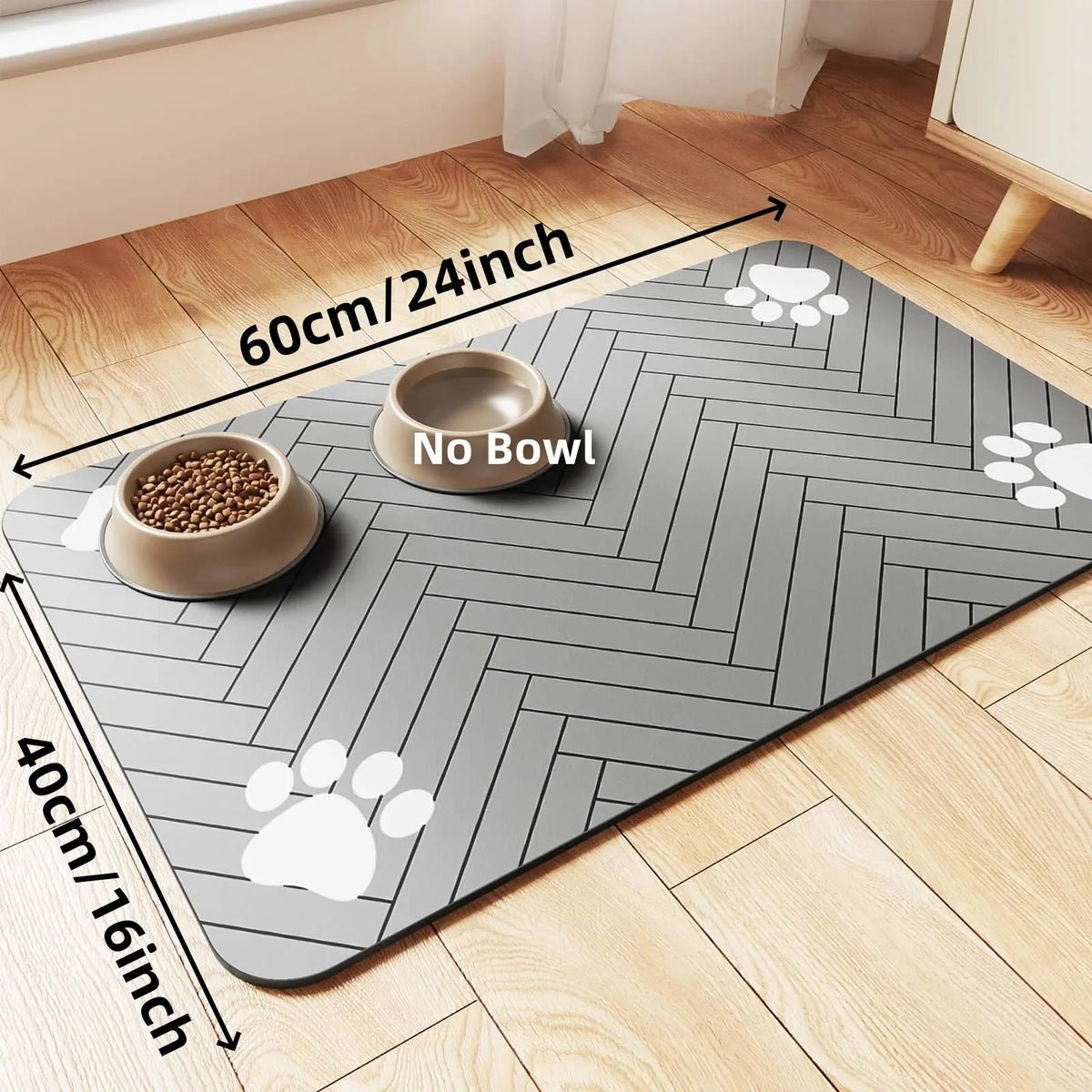 ZENVIPAW Quick-Dry Absorbent Pet Feeding Mat