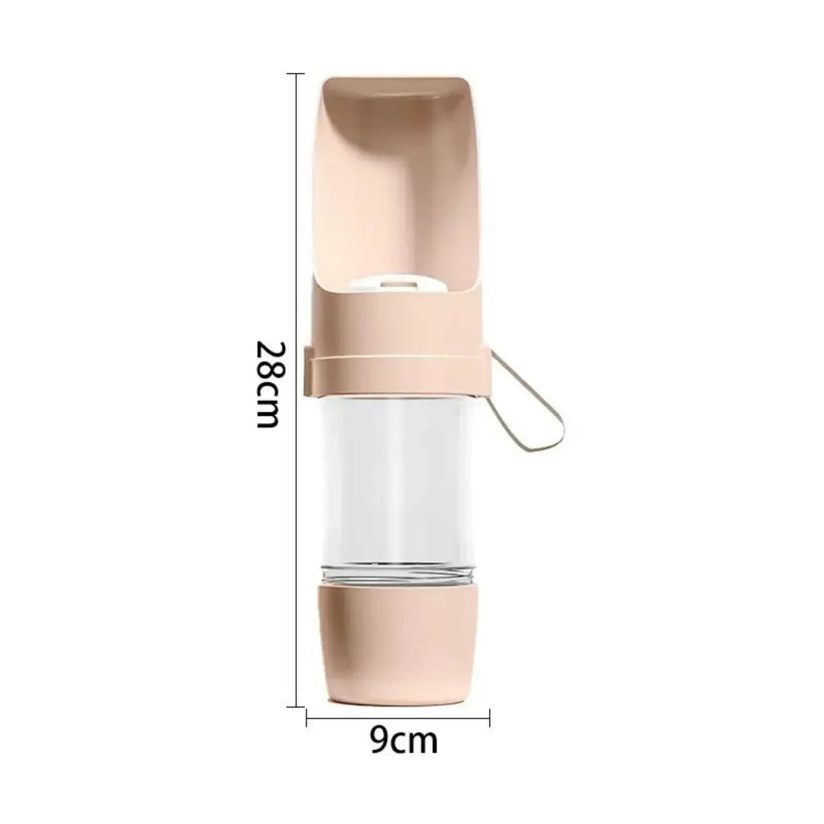 ZENVIPAW 2-in-1 Portable Pet Water & Food Bottle