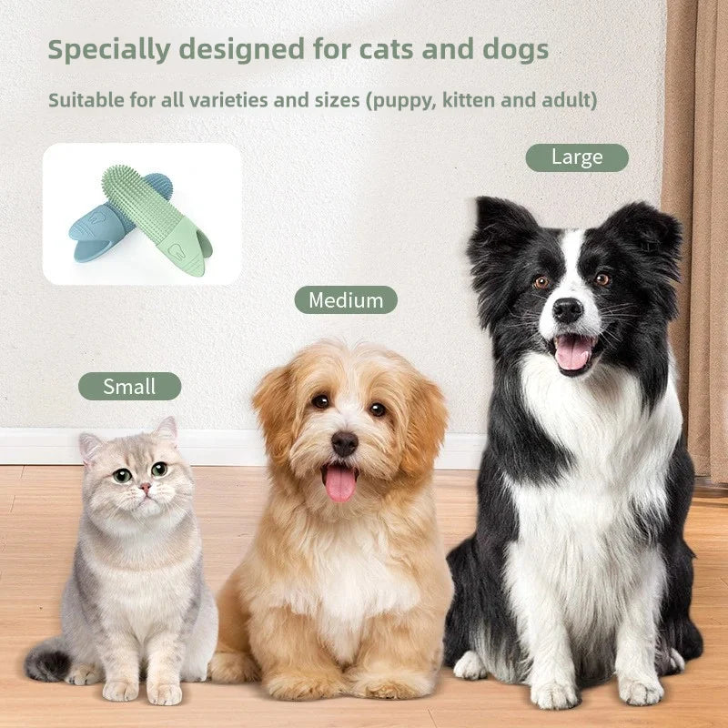 ZENVIPAW 360° Silicone Finger Toothbrush for Dogs