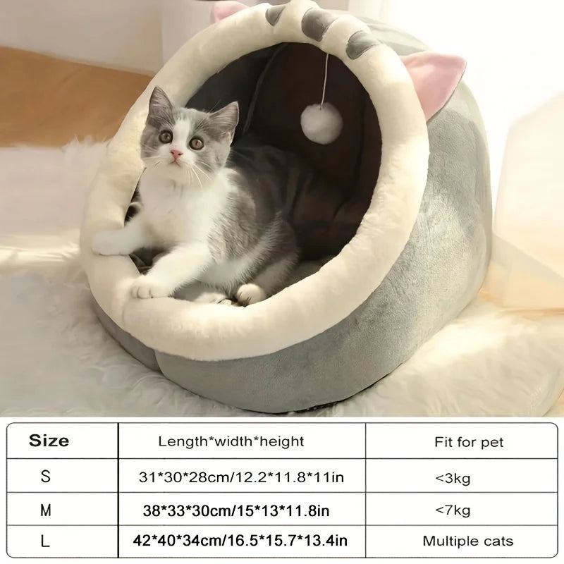 ZENVIPAW Cozy Cat Cave Bed