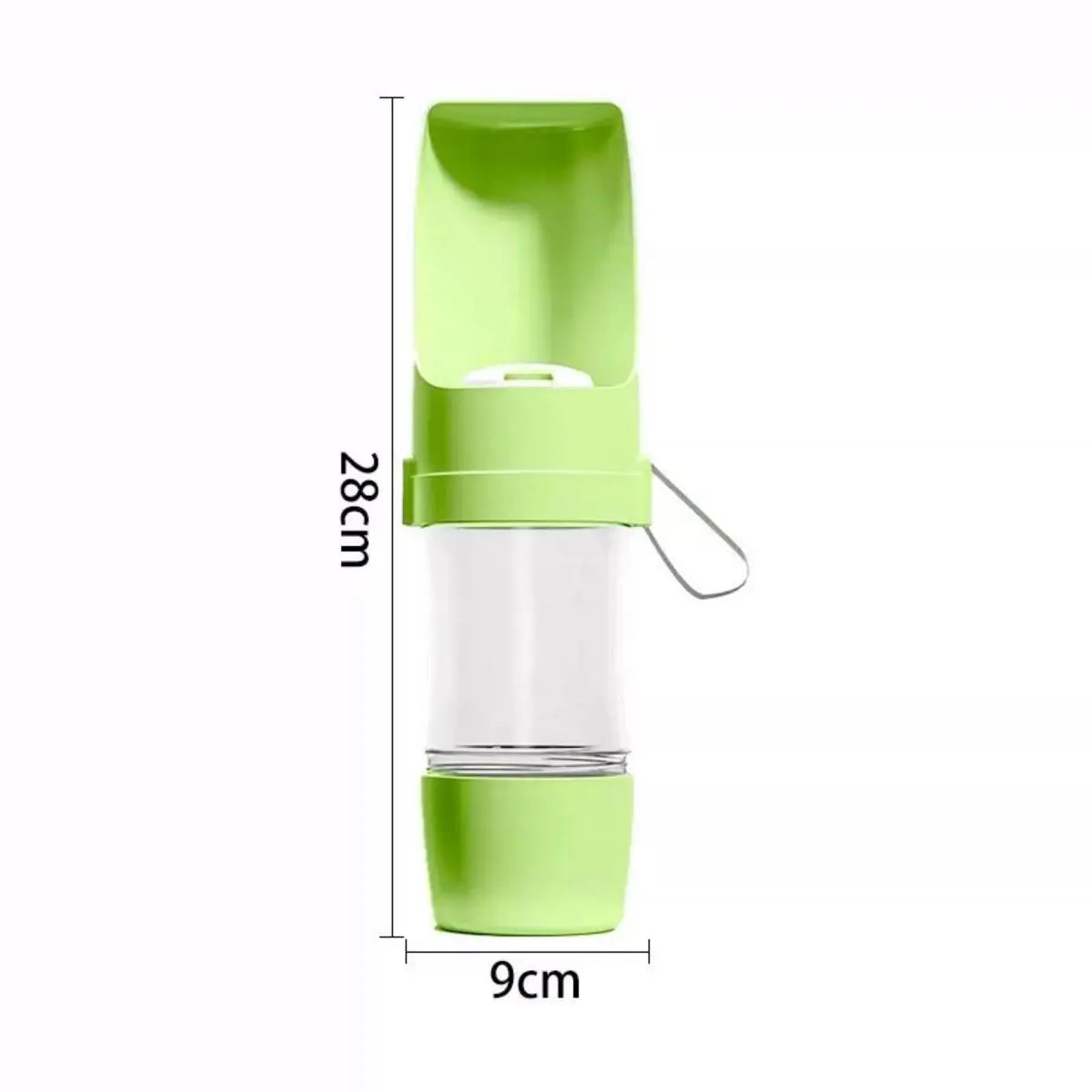 ZENVIPAW 2-in-1 Portable Pet Water & Food Bottle