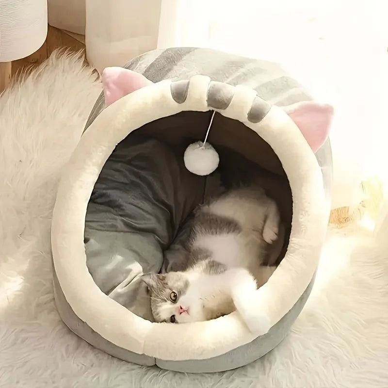 ZENVIPAW Cozy Cat Cave Bed