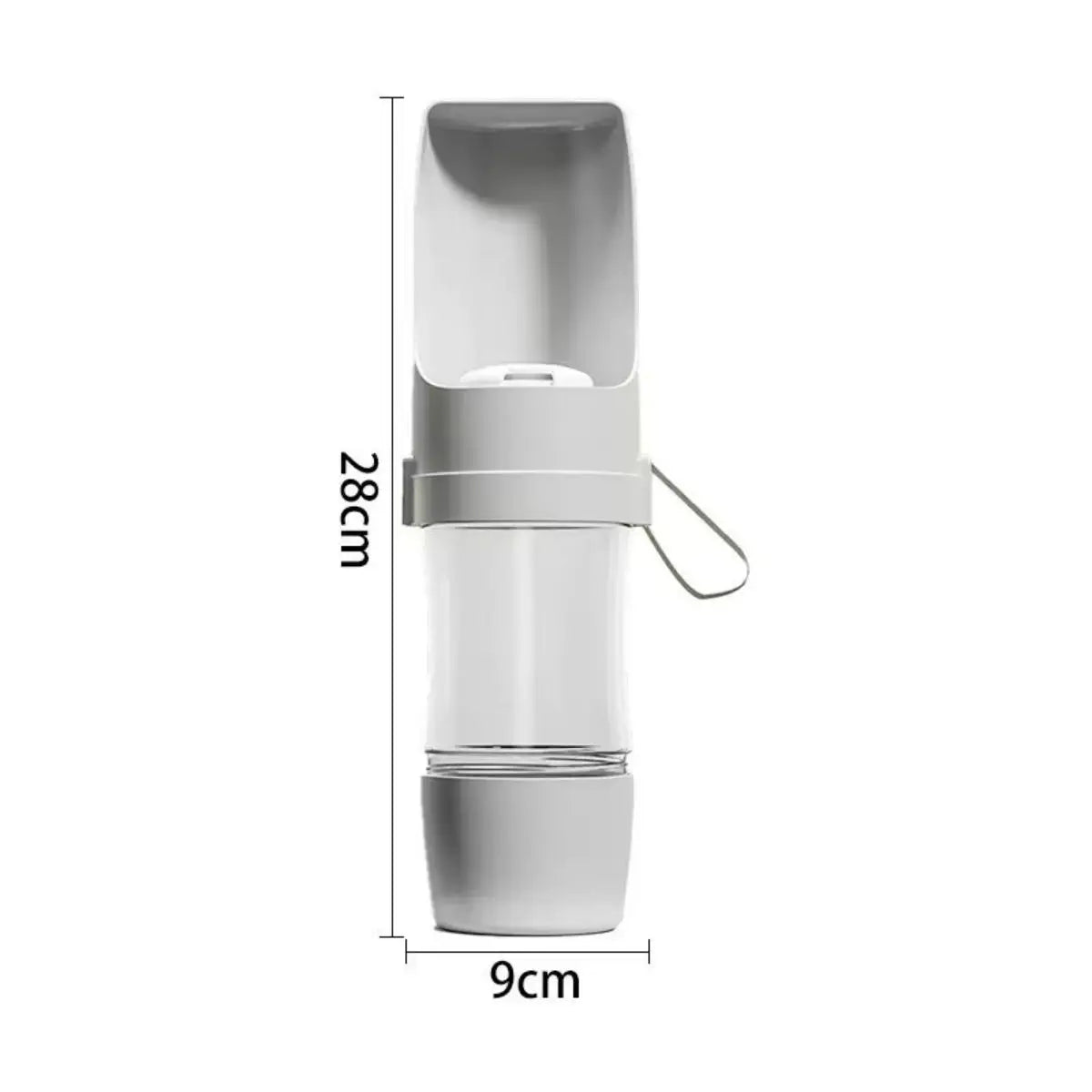 ZENVIPAW 2-in-1 Portable Pet Water & Food Bottle